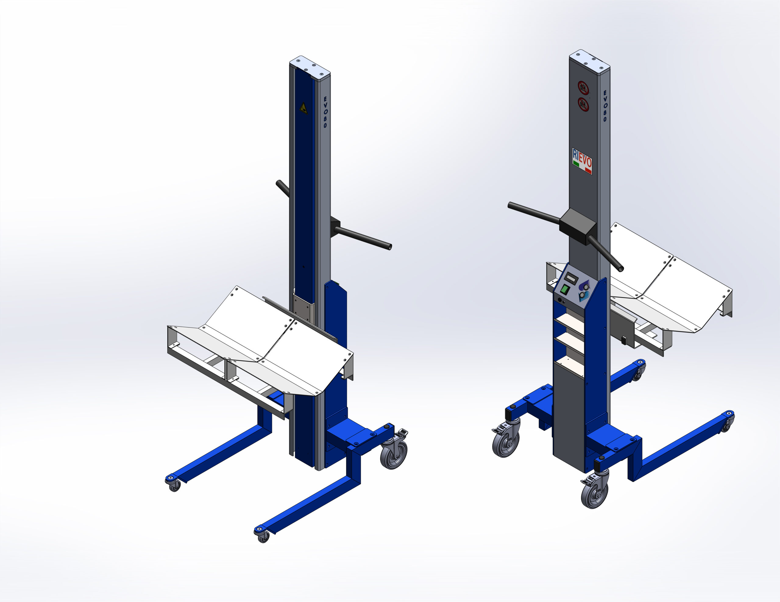 Composizione EVO80L Piano Forca per Carrelli