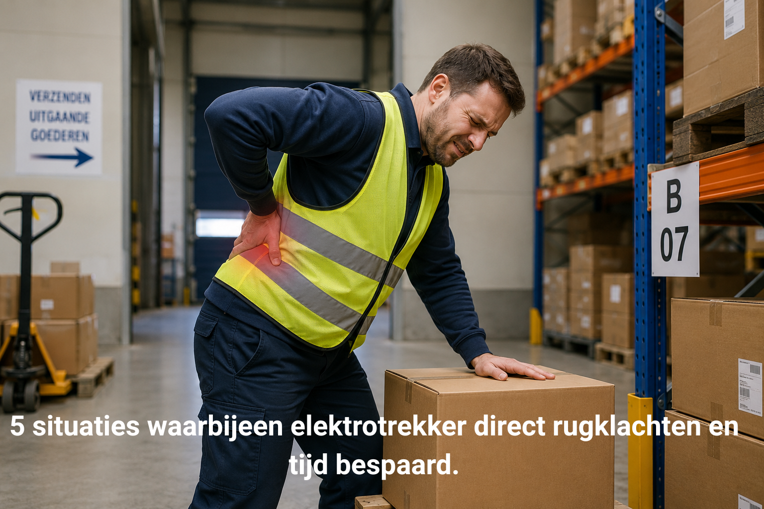 elektrotrekker bespaart tijd en rugklachten